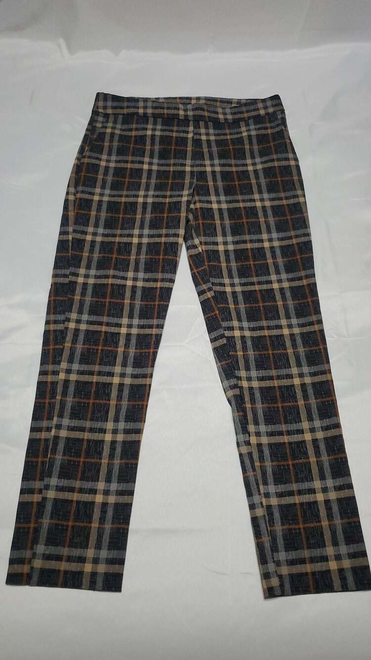 Jules & Leopold Plaid Pull-On Ankle Pants